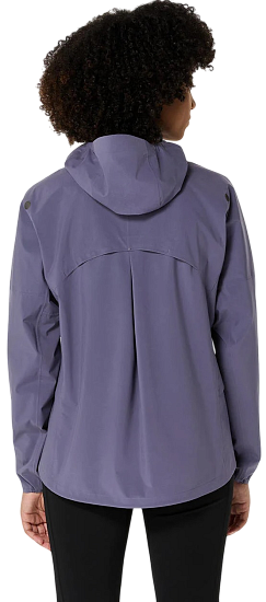 Куртка женская ASICS Metarun Waterproof Greyish Purple - Фото 9 большая