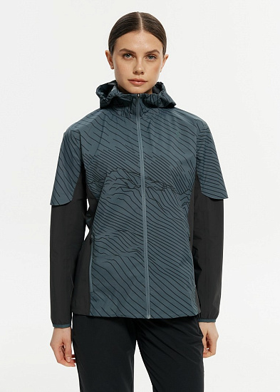 Куртка женская Bivium Вектор 1.0 Черный/Графитовый - Фото 2 большая