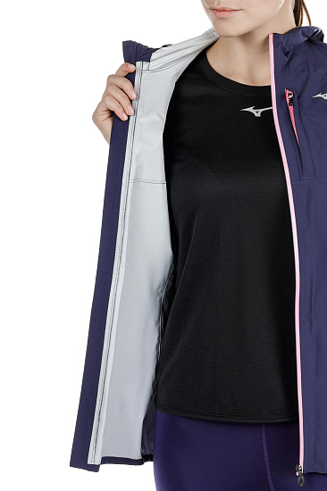 Куртка женская Mizuno Endura 20K Т.Син - Фото 8 большая