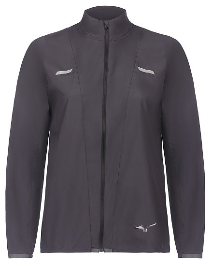 Куртка женская Mizuno Tech Light Black - Фото 1 большая