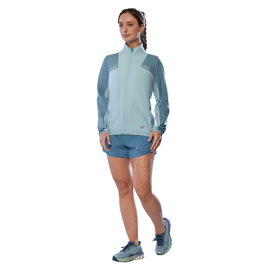 Куртка женская Mizuno Tech Light Citadel/Cloud Blue - Фото 5 большая