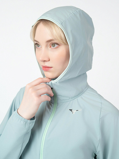 Куртка женская Mizuno Alpha Cloud Blue - Фото 10 большая