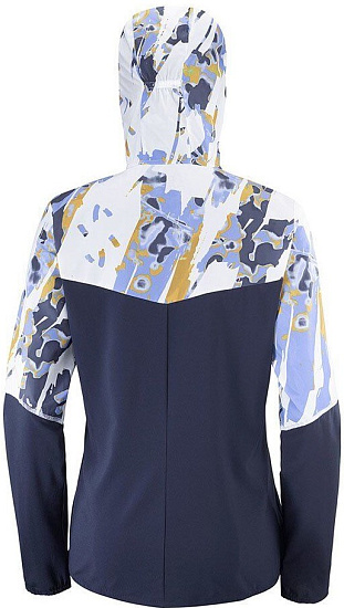 Куртка женская Salomon Agile Fz Hoodie Night Sky/White - Фото 2 большая