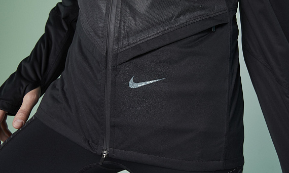 Куртка женская Nike Storm-FIT ADV Run Division Black/Wolf Grey/Blkref - Фото 3 большая