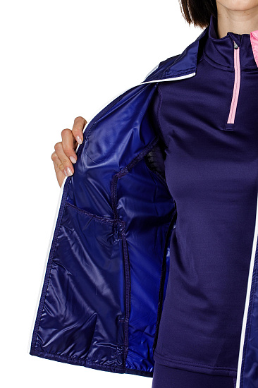 Куртка женская Mizuno Aero WindTop Т.Син - Фото 4 большая