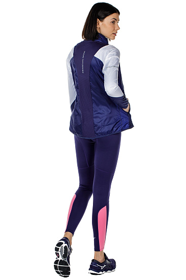 Куртка женская Mizuno Aero WindTop Т.Син - Фото 5 большая