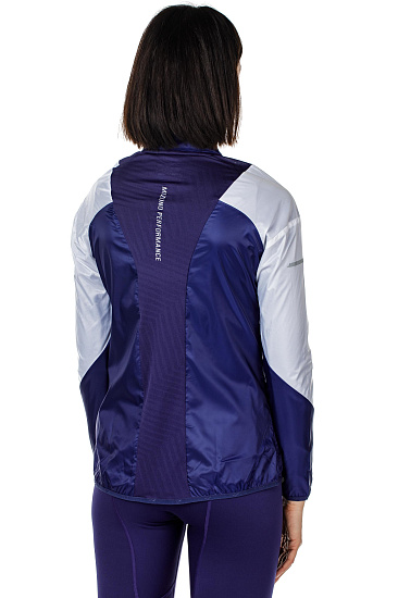 Куртка женская Mizuno Aero WindTop Т.Син - Фото 8 большая