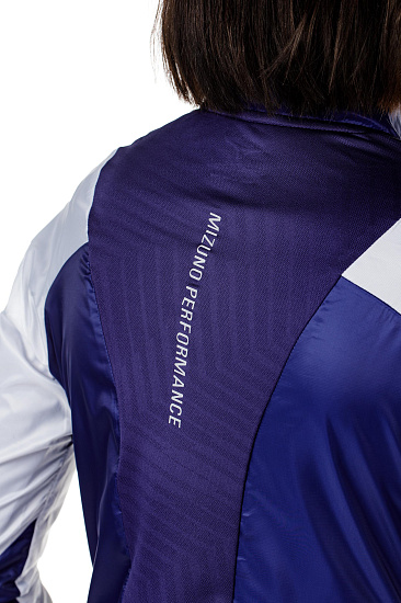 Куртка женская Mizuno Aero WindTop Т.Син - Фото 9 большая