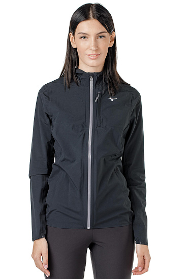 Куртка женская Mizuno Endura 20k Черный - Фото 3 большая