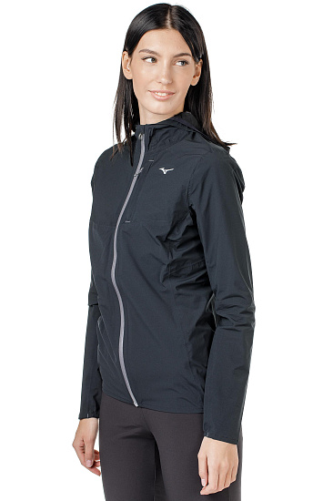 Куртка женская Mizuno Endura 20k Черный - Фото 4 большая