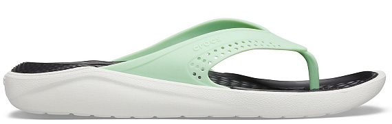 Сандалии женские Crocs LiteRide Flip Neo Mint/Almost White - Фото 1 большая