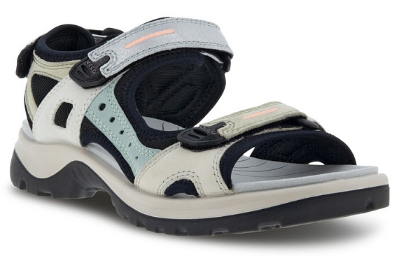 Сандалии женские Ecco Offroad Green/Light Green/White - Фото 1 большая