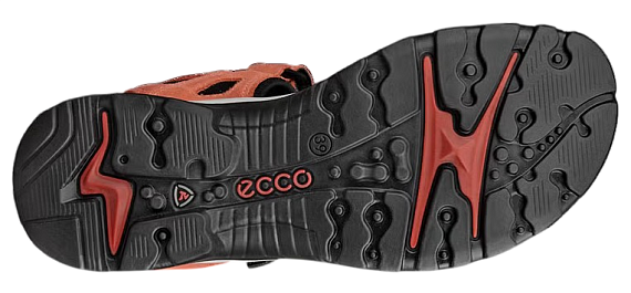 Сандалии женские Ecco Offroad Коралловый/Черный - Фото 4 большая
