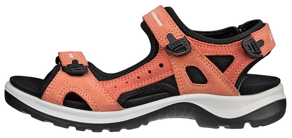Сандалии женские Ecco Offroad Коралловый/Черный - Фото 7 большая