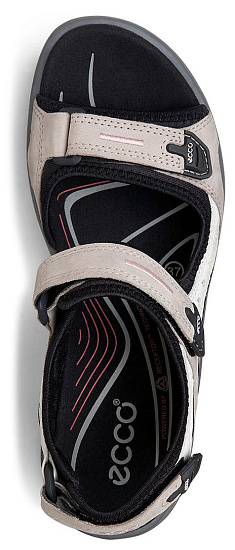 Сандалии женские Ecco Offroad Grey/White/Black - Фото 6 большая