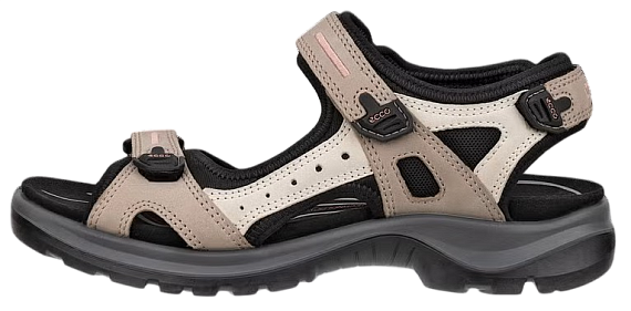 Сандалии женские Ecco Offroad Grey/White/Black - Фото 7 большая
