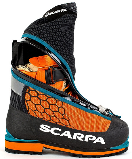 Ботинки Scarpa Phantom 6000 Black/Orange - Фото 5 большая
