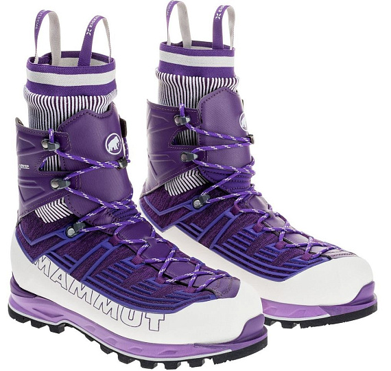 Ботинки женские Mammut Nordwand Knit High GTX Dark Dawn/Soft White - Фото 6 большая