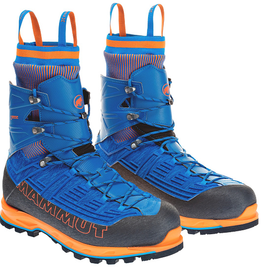 Ботинки мужские Mammut Nordwand Knit High GTX Ice/Sunrise - Фото 6 большая