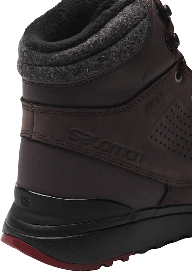 Ботинки мужские Salomon Utility Winter CSWP Shale/Black - Фото 5 большая