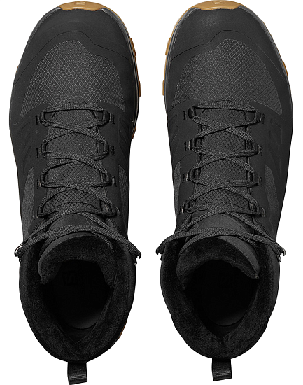 Ботинки мужские Salomon OUTsnap CSWP Black/Ebony/Gum1a - Фото 2 большая
