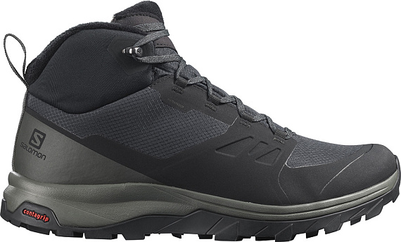 Ботинки мужские Salomon OUTsnap CSWP Black/Urban Chic/Bl - Фото 3 большая