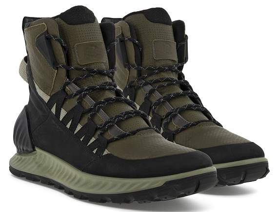 Ботинки мужские Ecco Exostrike Green/Black - Фото 8 большая