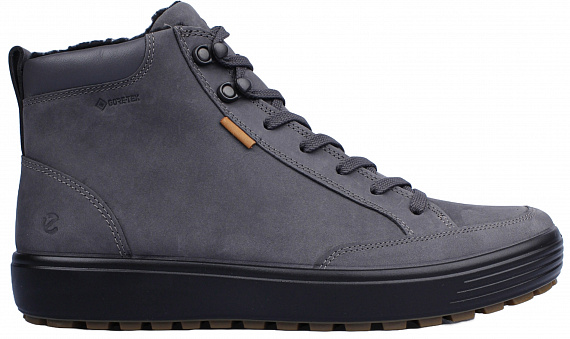 Ботинки мужские Ecco Soft 7 Tred M Grey - Фото 1 большая