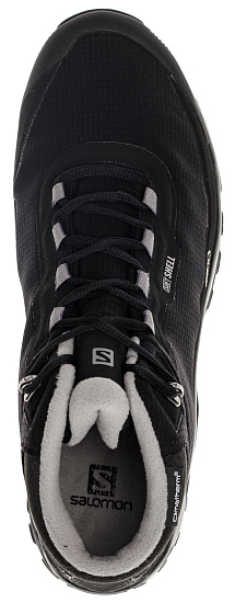 Ботинки мужские Salomon Shelter CS WP Black/Black/Frost Gray - Фото 5 большая