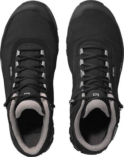 Ботинки мужские Salomon Shelter CS WP Black/Black/Frost Gray - Фото 2 большая