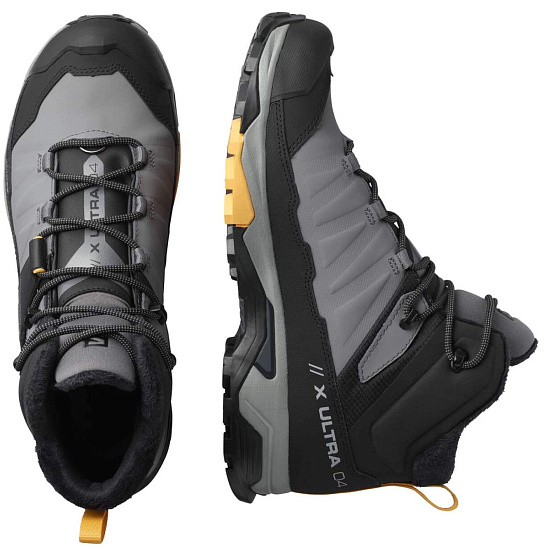 Ботинки мужские Salomon X Ultra 4 Mid Winter TS CSWP Shade/Black/Warm Apricot - Фото 2 большая