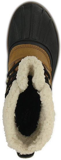 Ботинки мужские Crocs AllCast II Boot Wheat/Black - Фото 3 большая