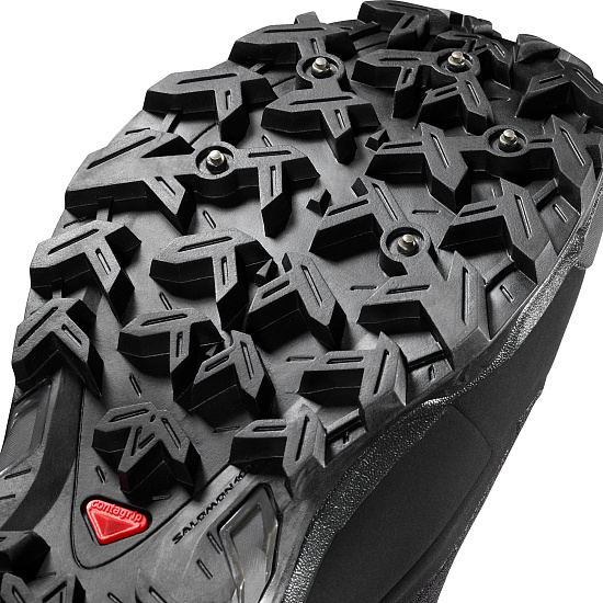Ботинки мужские Salomon Shelter Spikes CS WP Bk/Bk/Frost - Фото 2 большая