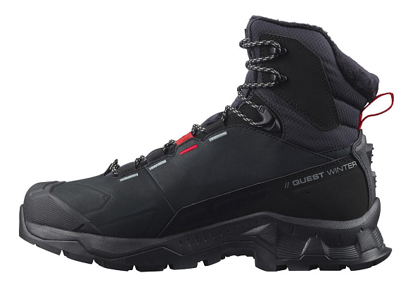 Ботинки мужские Salomon Quest Winter TS CSWP Black/Goji - Фото 12 большая