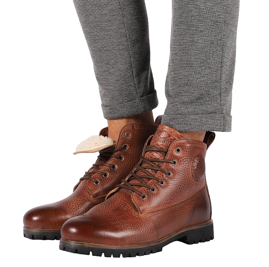 Ботинки мужские Blackstone Colin OM60 Antique Brown - Фото 7 большая