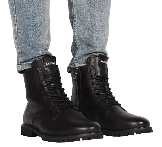 Ботинки мужские Blackstone Jaxon SG49 Black - Фото 4 большая