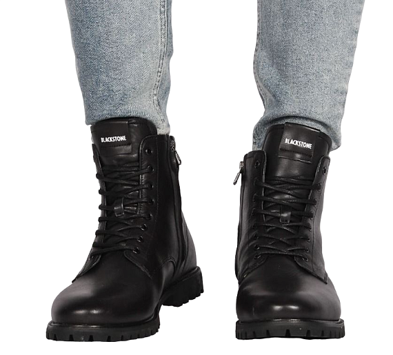 Ботинки мужские Blackstone Jaxon SG49 Black - Фото 5 большая