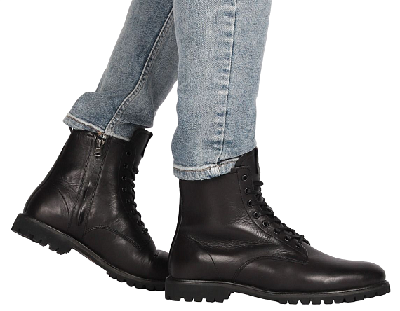 Ботинки мужские Blackstone Jaxon SG49 Black - Фото 6 большая