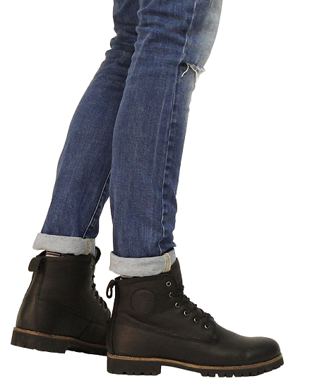 Ботинки мужские Blackstone Colin OM60 Black - Фото 6 большая