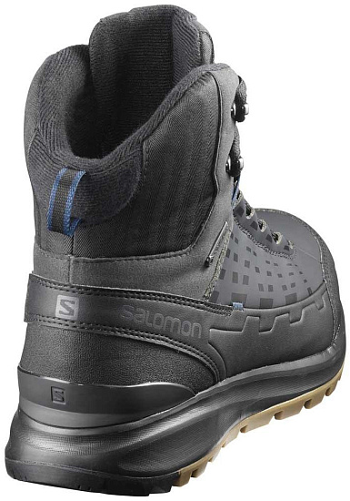 Ботинки мужские Salomon Kaipo Mid GTX Black/Phantom/Poseidon - Фото 4 большая