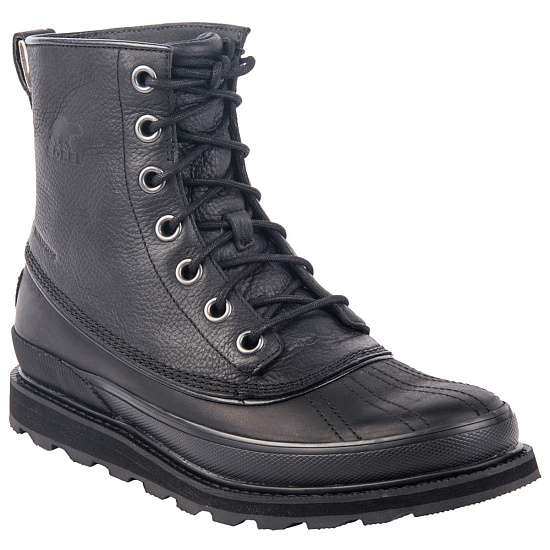 Ботинки мужские Sorel Madson 1964 Waterproof Black/Black - Фото 2 большая