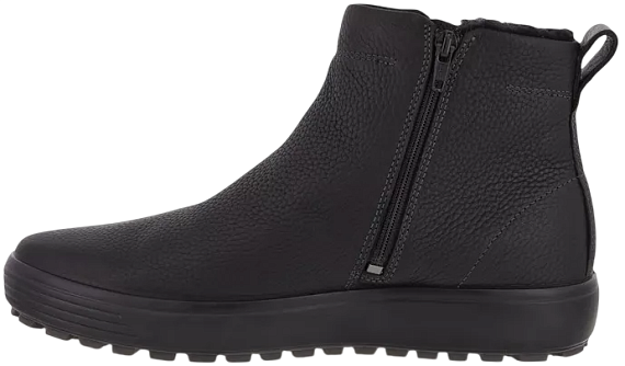 Ботинки мужские Ecco Soft 7 Tred Black - Фото 3 большая