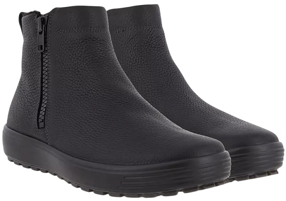 Ботинки мужские Ecco Soft 7 Tred Black - Фото 8 большая