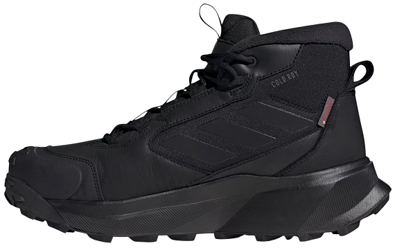 Ботинки мужские Adidas Terrex Winter Boot Mid Leather Cblack/Cblack/Grefou - Фото 2 большая