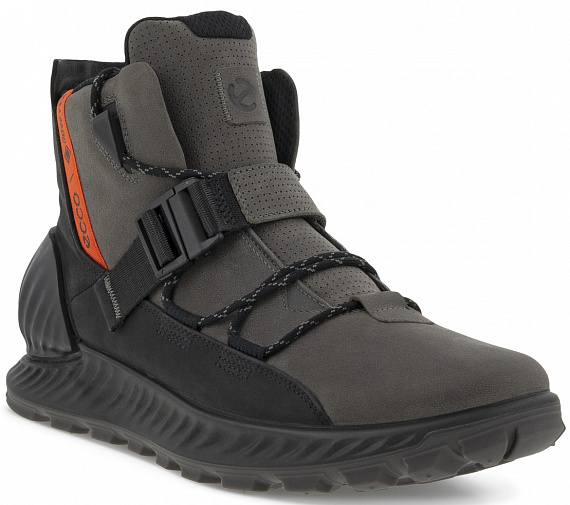 Ботинки мужские Ecco Exostrike Grey/Black - Фото 1 большая