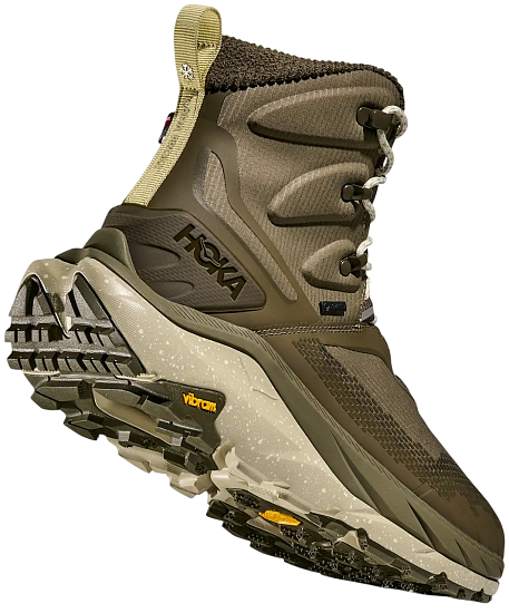 Ботинки мужские Hoka Kaha 2 Frost Gtx Antique Olive/Oyster Mushroom - Фото 4 большая