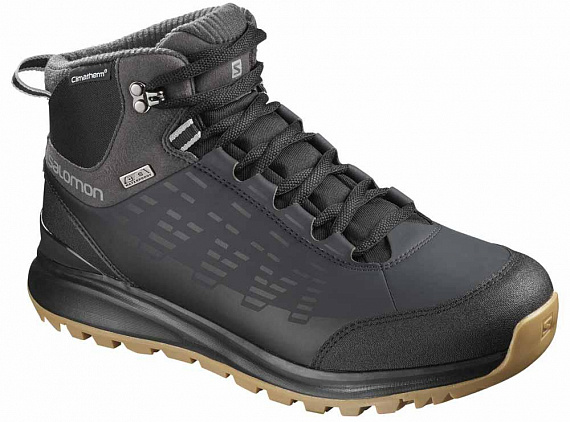 Ботинки мужские Salomon Kaipo CS WP 2 Black/Phantom/Monument - Фото 1 большая