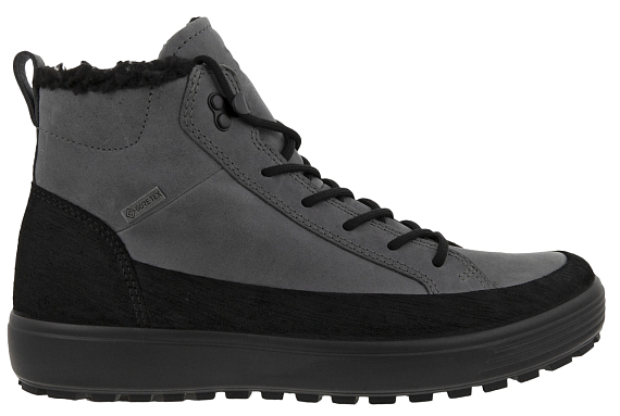 Ботинки мужские Ecco Soft 7 Tred Black/Grey - Фото 2 большая