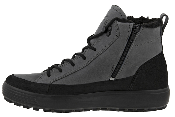 Ботинки мужские Ecco Soft 7 Tred Black/Grey - Фото 3 большая