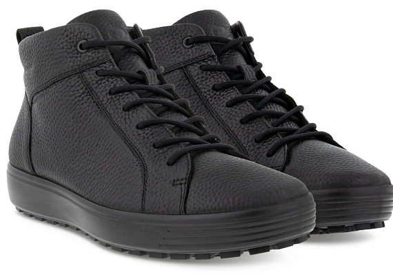 Ботинки мужские Ecco Soft 7 Tred Black - Фото 4 большая